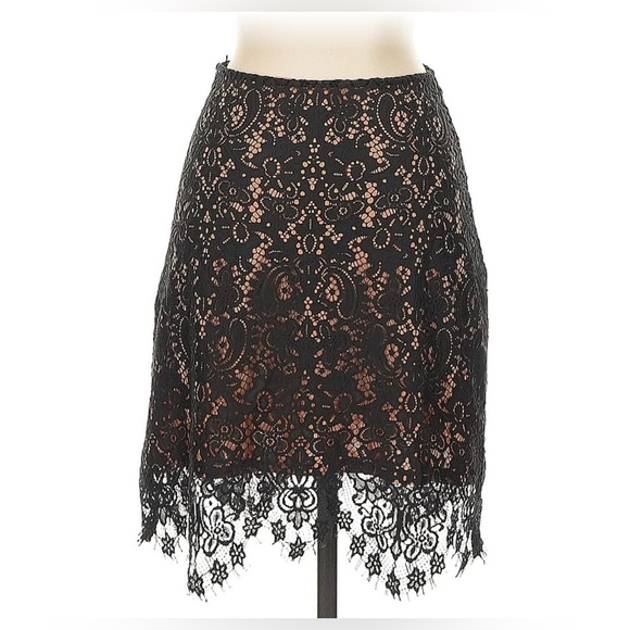 For Love and Lemons Elegant Black Lace Skirt- Small - Picture 2 of 7